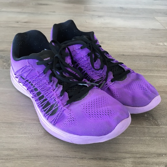 NIKE ~ lunaracer 3 purple & black flywire sneaker - Picture 2 of 8